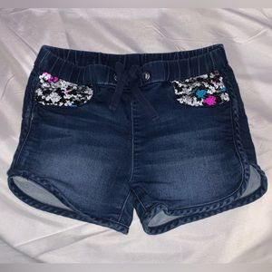 MEMBER’S MARK Demin Shorts with Sequin Faux Pocket (6/6X)